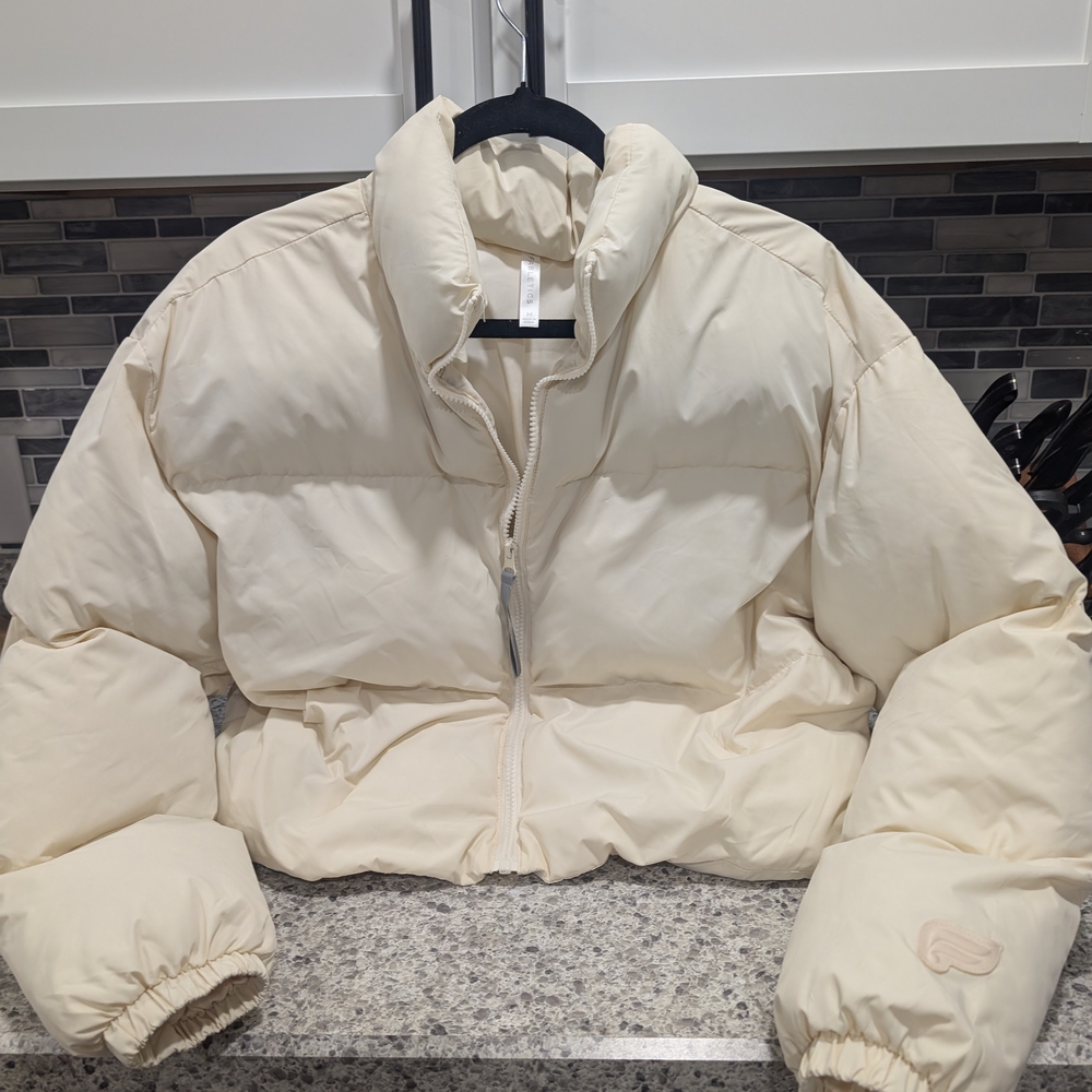 Fabletics Cream Puffer Jacket